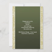 モダンエレガント結婚式招待状 招待状 (裏面)