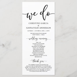 モダンエレガント結婚式  プログラム