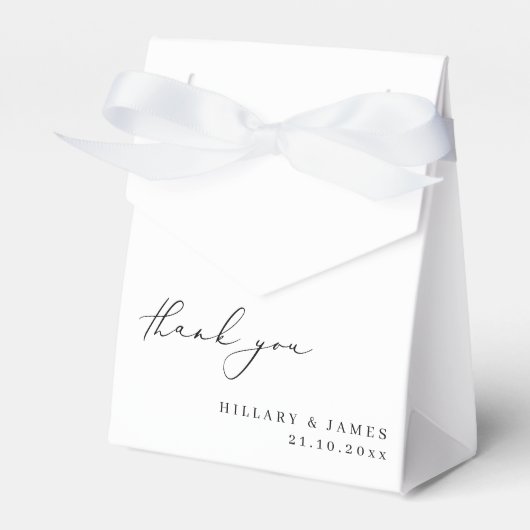 モダンエレガント結婚書は君の感謝していこと フェイバーボックス (正面サイド)