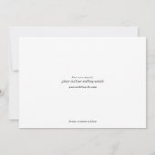 モダンエレガント結婚書 セーブザデート (裏面)