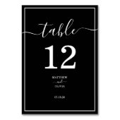 モダンエレガント結婚書 テーブルナンバー (裏面)