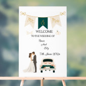 モダンエレガント結婚歓迎アクリル看板。 アクリルサイン (ニュートラル)