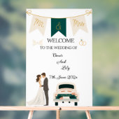 モダンエレガント結婚歓迎アクリル看板。 アクリルサイン (ニュートラル)
