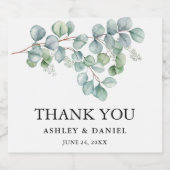 モダンエレガント結婚病 スパークリングワインラベル (シングルラベル)