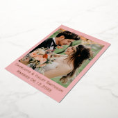 モダンエレガント結婚箔サンキューカード 箔シーズンカード (回転した状態)