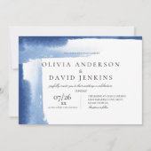モダンエレガント結婚青海ビーチ結婚式 招待状 (正面)