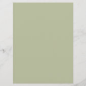 モダンエレガント緑と金ゴールドの葉 メニュー (裏面)