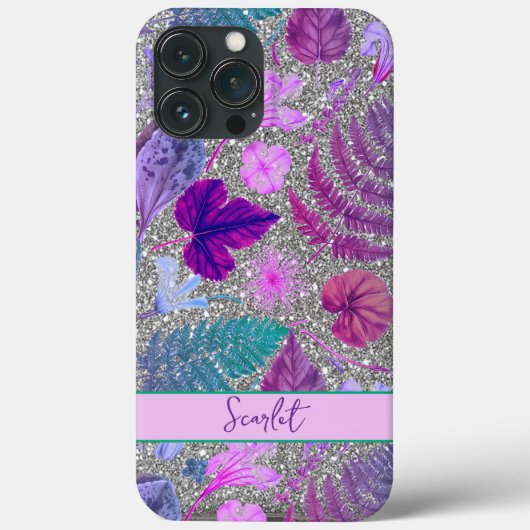 モダンエレガント緑の春と花Ca Case-Mate iPhoneケース (裏面)