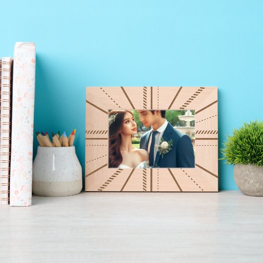 モダンエレガント線アート レーザー彫刻フレーム