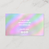 モダンエレガント線 名刺 (裏面)