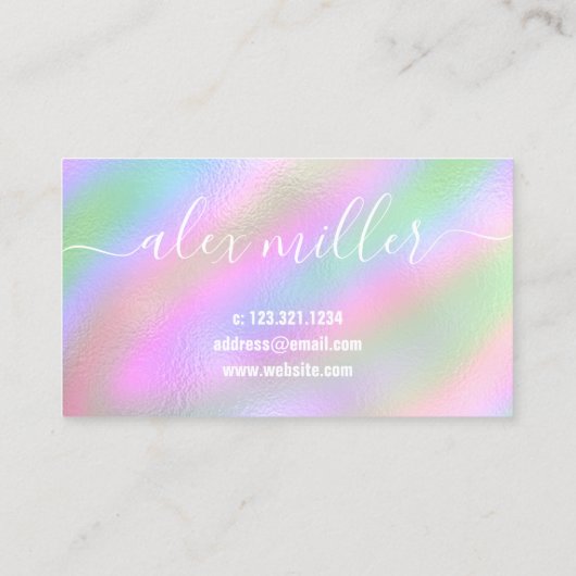 モダンエレガント線 名刺 (裏面)