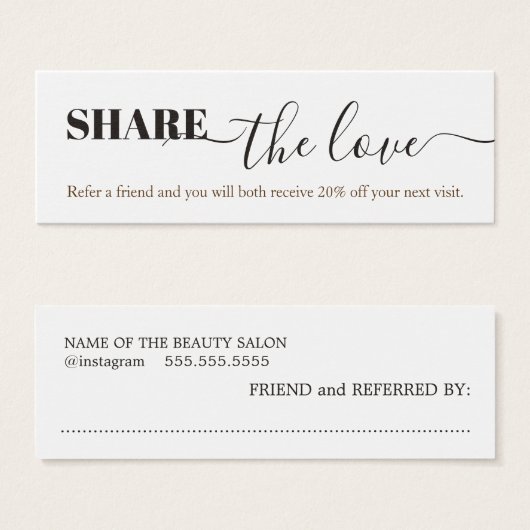 モダンエレガント美しいサロン (正面&裏面)