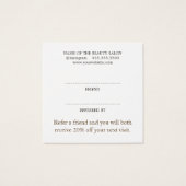 モダンエレガント美しいサロン (裏面)