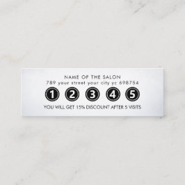 モダンエレガント美しいサロン ロイヤリティカード