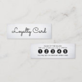モダンエレガント美しいサロン ロイヤリティカード (正面/裏面)