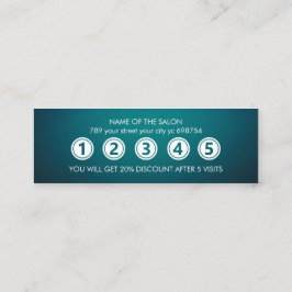 モダンエレガント美しいサロン ロイヤリティカード