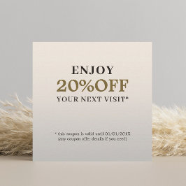 モダンエレガント美しいサロン 割引カード