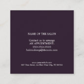 モダンエレガント美しいファッションクーポン 割引カード (裏面)