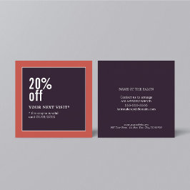 モダンエレガント美しいファッションクーポン 割引カード