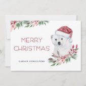 モダンエレガント聖降誕祭のお祭 シーズンカード (正面)