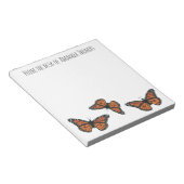 モダンエレガント自然シンプル（昆虫）オオカバマダラ、モナーク ノートパッド (アングル)