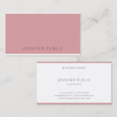 モダンエレガント色シンプルテンプレートプロフェッショナル 名刺 (正面/裏面)