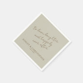 モダンエレガント花たう結婚え スタンダードカクテルナプキン (角)