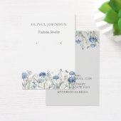 モダンエレガント花イヤリング表示カード (デスク)