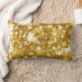 モダンエレガント菜の花 ランバークッション (ブランケット)