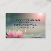 モダンエレガント蓮花名刺 名刺 (裏面)