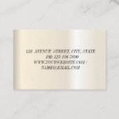 モダンエレガント蓮花名刺 名刺 (裏面)