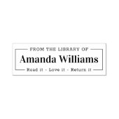 モダンエレガント蔵書票 セルフインキングスタンプ (デザイン)
