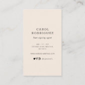 モダンエレガント貸金調印業者 名刺 (裏面)