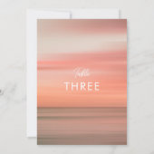 モダンエレガント赤面結婚ピンクの表番号 (裏面)