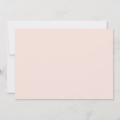 モダンエレガント赤面結婚写真 招待状 (裏面)