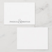 モダンエレガント連パーソナライズされた具 ノートカード (正面/裏面)