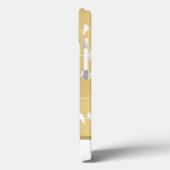 モダンエレガント金ゴールドがワイヤ名に鳥を飲み込む Case-Mate iPhoneケース (裏面 / 左)