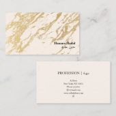 モダンエレガント金ゴールドアラビア語名刺 名刺 (正面/裏面)