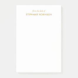 モダンエレガント金ゴールドカスタム ポストイット