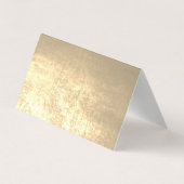 モダンエレガント金ゴールドサンキューカード 名刺 (裏面)