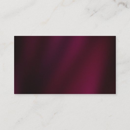 モダンエレガント金ゴールドスクリプト名文字贅沢 名刺 (裏面)