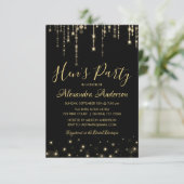 モダンエレガント金ゴールドパーティー 招待状 (スタンド正面)