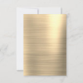 モダンエレガント金ゴールドパーティー 招待状 (裏面)