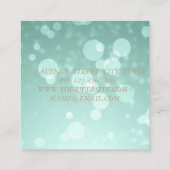 モダンエレガント金ゴールドフェイク,《写真》ぼけ味，花 スクエア名刺 (裏面)