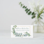 モダンエレガント金ゴールドフレ離れーム 名刺 (スタンド正面)