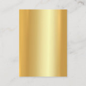 モダンエレガント金ゴールドプロフェッショナルトレンディーテンプレート 名刺 (裏面)