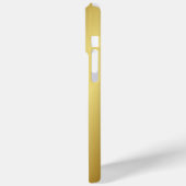 モダンエレガント金ゴールドモノグラムの名 Case-Mate iPhoneケース (裏面 / 左)