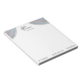 モダンエレガント金ゴールドラベンダーGeodeゲート – メモ帳 (アングル)