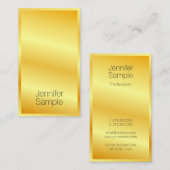モダンエレガント金ゴールドルックプロフェッショナルテンプレート 名刺 (正面/裏面)