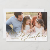 モダンエレガント金ゴールド台本 シーズンカード (正面)